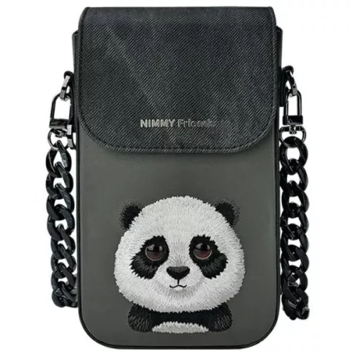 NIMMY telefontartó BIG EYED PET 2.0 Panda fekete