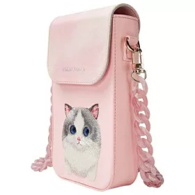 NIMMY telefontartó BIG EYED PET 2.0 Macskarózsaszín