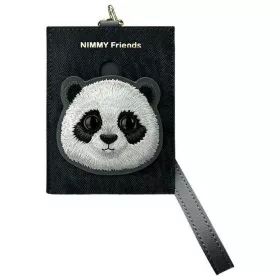 NIMMY kártyatartó BIG EYED PET 2.0 Panda fekete