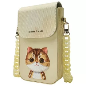   NIMMY 3 az 1-ben telefontáska + pénztárca + gps tok BIG EYED PET 2.0 macska khaki