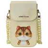 NIMMY 3 az 1-ben telefontáska + pénztárca + gps tok BIG EYED PET 2.0 macska khaki