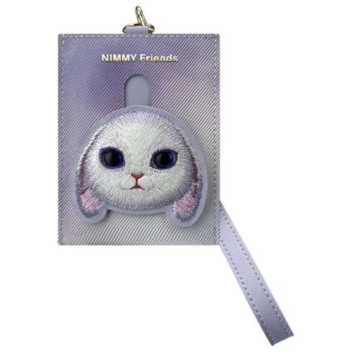 NIMMY szett 3in1 telefontáska + pénztárca + gps tok BIG EYED PET 2.0 Rabbit lila