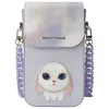 NIMMY szett 3in1 telefontáska + pénztárca + gps tok BIG EYED PET 2.0 Rabbit lila