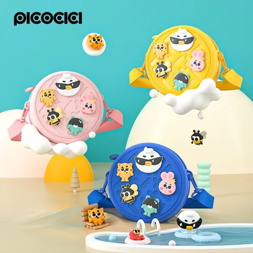 PICOCICI Gyerek Kerek Táska K36 Rózsaszín