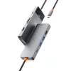 WiWU - A921HV 9 az 1-ben HUB USB3.0x2+USB2.0x1+SD/TF(3.0)+PD (100W)+USB-C(3.0)+HDMI(4K30HZ)+VGA 1080P)