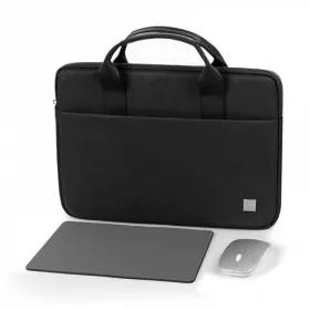   WiWU - Vízálló laptop Genius Combo 3 az 1-ben szett (laptop táska 14"-hoz + egér + egérpad) - fekete