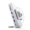 Satechi USB-C HUB adapter iMac M1 2021 24" és 27" Studio Display 2022 ST-UCICHS ezüst
