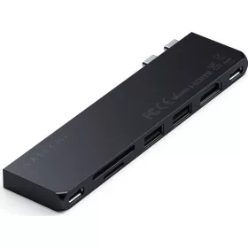  Satechi Pro HUB Slim 7in1 adapter HUB 2 x USB C, ST-HUCPHSD, MacBookhoz, éjfélkor