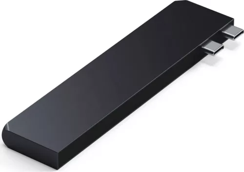 Satechi Pro HUB Slim 7in1 adapter HUB 2 x USB C, ST-HUCPHSD, MacBookhoz, éjfélkor