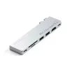Satechi Pro HUB Slim 7in1 2 x USB-C adapter, ST-HUCPHSS, MacBookhoz, ezüst