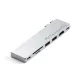 Satechi Pro HUB Slim 7in1 2 x USB-C adapter, ST-HUCPHSS, MacBookhoz, ezüst