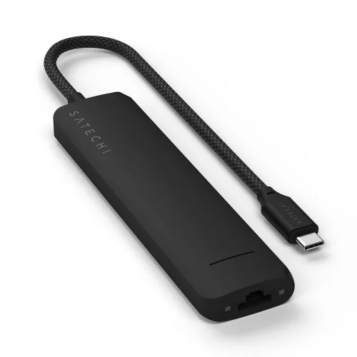 Satechi ST-P7SK 7in1 USB-C HUB adapter, fekete