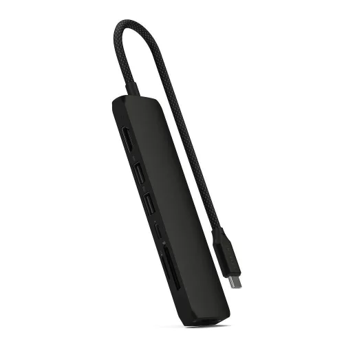 Satechi ST-P7SK 7in1 USB-C HUB adapter, fekete