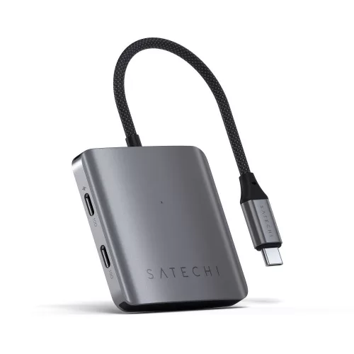 SATECHI adapter HUB 4in1 C típusú ST-H4CPDM asztroszürke