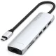 Satechi Slim ST-P7SS 7in1 USB-C HUB adapter ezüst