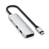 SATECHI adapter HUB 4in1 C típusú ST-P4SS ezüst