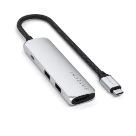 SATECHI adapter HUB 4in1 C típusú ST-P4SS ezüst