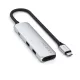 SATECHI adapter HUB 4in1 C típusú ST-P4SS ezüst