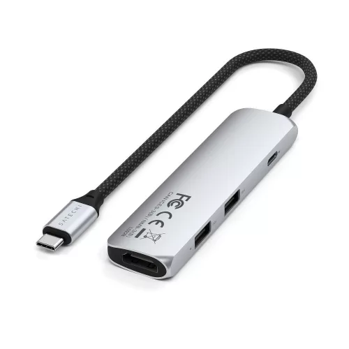 SATECHI adapter HUB 4in1 C típusú ST-P4SS ezüst