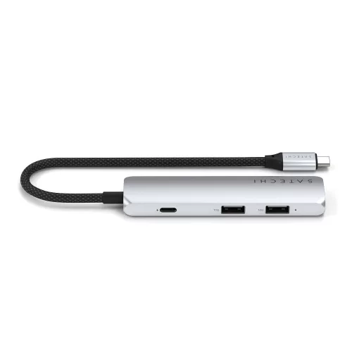 SATECHI adapter HUB 4in1 C típusú ST-P4SS ezüst