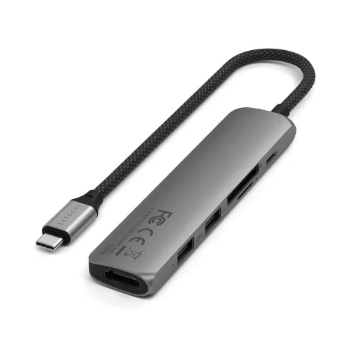 SATECHI adapter HUB 6in1 C típusú ST-P6SM asztroszürke
