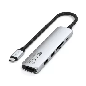 SATECHI adapter HUB 6in1 C típusú ST-P6SS ezüst