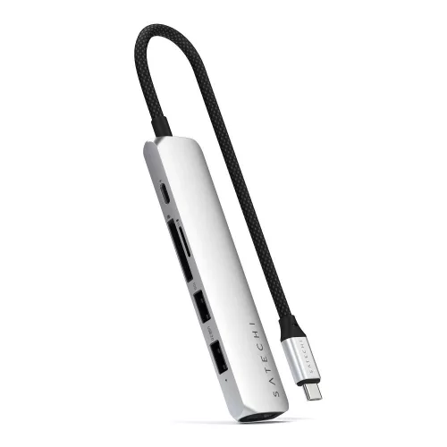 SATECHI adapter HUB 6in1 C típusú ST-P6SS ezüst