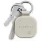 Apple Find My Satechi kulcstartó formájú, vegán bőr ST-LKCFW homokszínű, kompatibilis a lokátorral