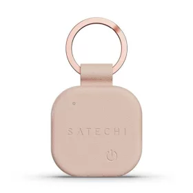  Apple Find My Satechi kulcstartó formájú, vegán bőr ST-LKCFR sivatagi rózsaarany színű, kompatibilis a lokátorral