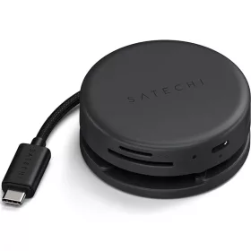 Satechi Multiport 7in1 USB C HUB adapter ST-POTG7C éjfekete