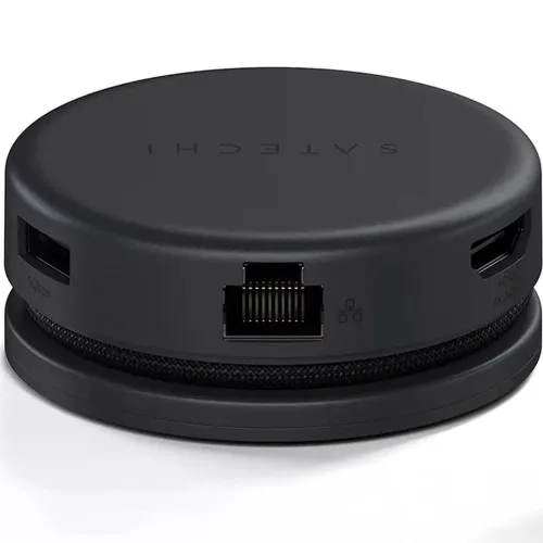 Satechi Multiport 7in1 USB C HUB adapter ST-POTG7C éjfekete