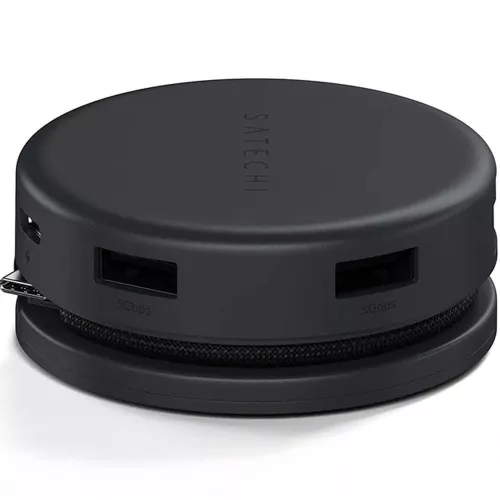 Satechi Multiport 7in1 USB C HUB adapter ST-POTG7C éjfekete