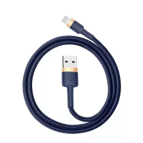   USB Lightning Baseus Cafule 2,4A 1 m-es kábel (arany-sötétkék)