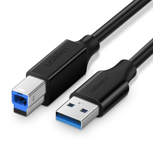 UGREEN US210 USB 3.0 AB kábel nyomtatóhoz, 1m (fekete)