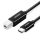 UGREEN US241 CB USB 2.0 kábel nyomtatóhoz, 2 m (fekete)