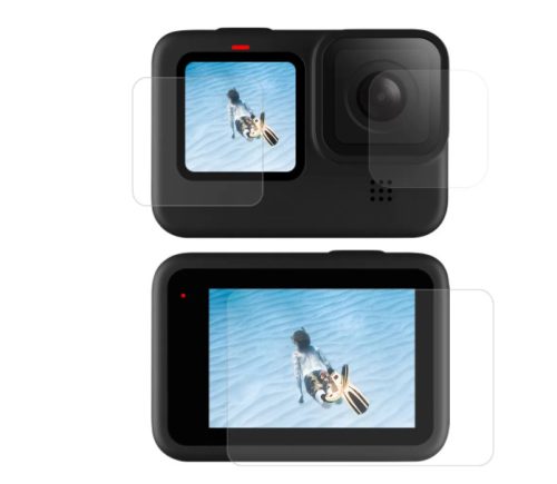 Edzett üveg képernyőhöz és Telesin lencse GoPro Hero 9 / Hero 10 (GP-FLM-901) számára