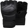 grappling kesztyű f15 matt fekete-xl