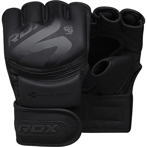 grappling kesztyű f15 matt fekete-xl