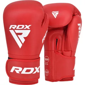 bőr boxkesztyű, iba minősítésű - 1 piros - 10oz