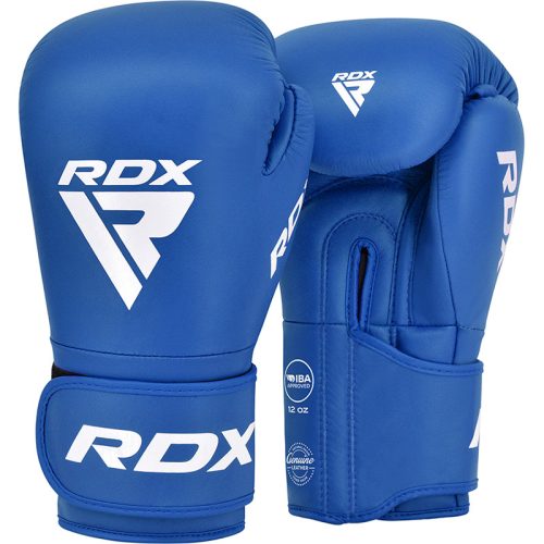 boxkesztyű, bőr, iba minősítésű - 1 kék - 10oz