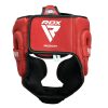 aura plus t-17 fejvédő piros/fekete-s