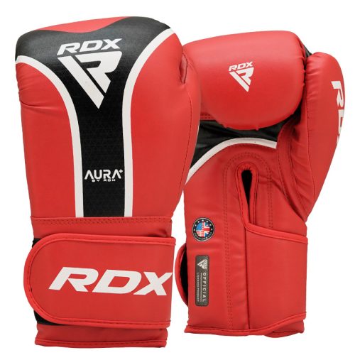 boxkesztyű aura plus t-17 piros/fekete-280 g