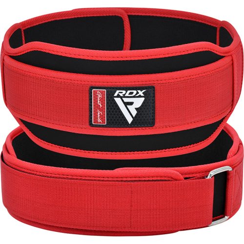 súlyemelő dupla öv rx5 piros-m