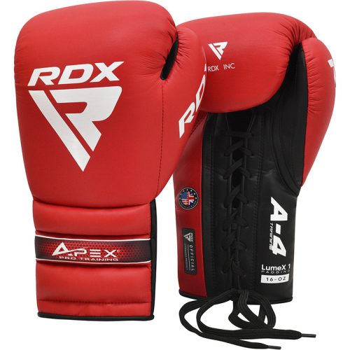 apex boxkesztyű pro training a4 piros-473 ml