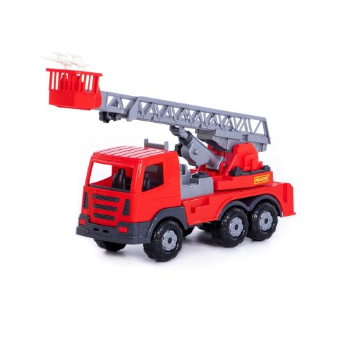 Tűzoltóautó + lift - Supertruck, 45x16,5x26 cm, Polesie