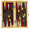 3 az 1-ben játék: sakk, backgammon, dáma! Fadoboz, 39,5x19,5 cm