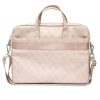 Guess GUCB15P4TP 16 inch pink Saffiano 4G Hot Stamp Triangle Logo laptoptáska