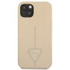 Guess GUHCP14MPSATLE Apple iPhone 14 Plus beige hardcase SaffianoTriangle Logo telefontok