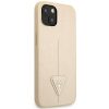 Guess GUHCP14MPSATLE Apple iPhone 14 Plus beige hardcase SaffianoTriangle Logo telefontok