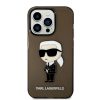 Karl Lagerfeld KLHCP14LHNIKTCK Apple iPhone 14 Pro fekete hardcase Ikonik Karl Lagerfeld telefontok